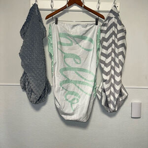 Lot of 3 Bundle of Baby Unisex Boy Girl Fitted Baby Changing Mat Cover